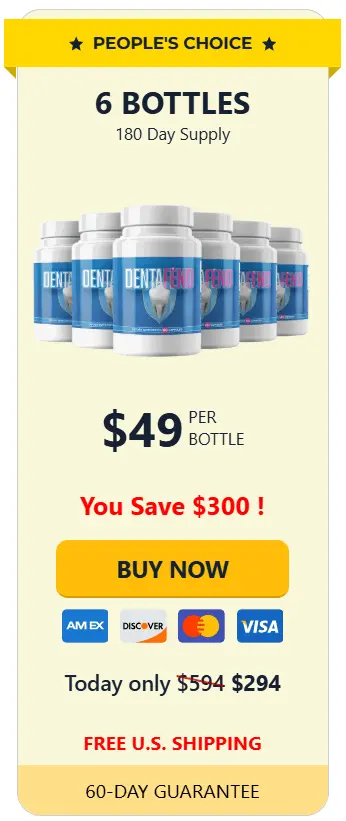 dentafend 6 bottles price